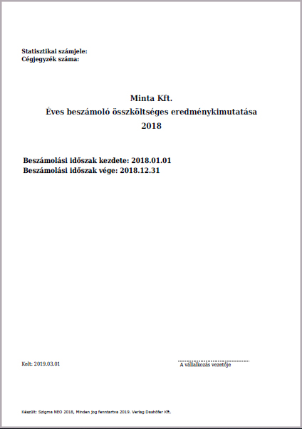 könyvvizsgálati kötelezettség 2018 magyarul